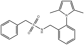 N-[2-(2,5-DIMETHYL-1H-PYRROL-1-YL)BENZYL](PHENYL)METHANESULFONAMIDE Struktur