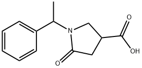 5-OXO-1-(1-PHENYL-ETHYL)-PYRROLIDINE-3-CARBOXYLIC ACID Struktur