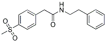 4-(METHYLSULPHONYL)-N-(2-PHENYLETHYL)PHENYLACETAMIDE Struktur