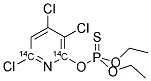 CHLORPYRIFOS, [PYRIDINE-2,6-14C] Struktur