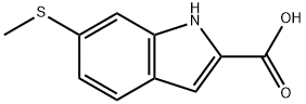 6-(METHYLSULFANYL)-1H-INDOLE-2-CARBOXYLIC ACID Struktur