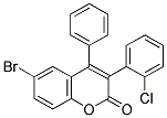 6-BROMO-3(2'-CHLOROPHENYL)-4-PHENYLCOUMARIN Struktur