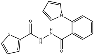 N'-[2-(1H-PYRROL-1-YL)BENZOYL]-2-THIOPHENECARBOHYDRAZIDE Struktur