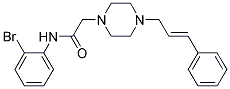 N-(2-BROMOPHENYL)-2-(4-(3-PHENYLPROP-2-ENYL)PIPERAZINYL)ETHANAMIDE Struktur