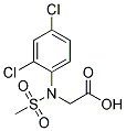 2-[2,4-DICHLORO(METHYLSULFONYL)ANILINO]ACETIC ACID Struktur