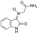 2-[(E)-OXIDO(2-OXO-1,2-DIHYDRO-3H-INDOL-3-YLIDENE)AMINO]ACETAMIDE Struktur