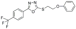 2-[(2-PHENOXYETHYL)SULFANYL]-5-[4-(TRIFLUOROMETHYL)PHENYL]-1,3,4-OXADIAZOLE Struktur