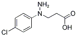 3-[N-(4-CHLORO-PHENYL)-HYDRAZINO]-PROPIONIC ACID Struktur