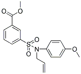 3-[ALLYL-(4-METHOXY-PHENYL)-SULFAMOYL]-BENZOIC ACID METHYL ESTER Struktur