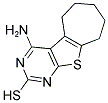 4-AMINO-6,7,8,9-TETRAHYDRO-5H-10-THIA-1,3-DIAZA-BENZO[A]AZULENE-2-THIOL Struktur