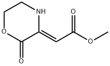 METHYL 2-(2-OXO-1,4-OXAZINAN-3-YLIDEN)ACETATE Struktur