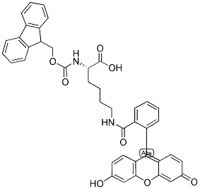 FMOC-LYS(5/6-FAM)-OH Struktur