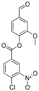 4-FORMYL-2-METHOXYPHENYL 4-CHLORO-3-NITROBENZOATE Struktur