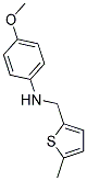 4-METHOXY-N-((5-METHYLTHIEN-2-YL)METHYL)ANILINE Struktur