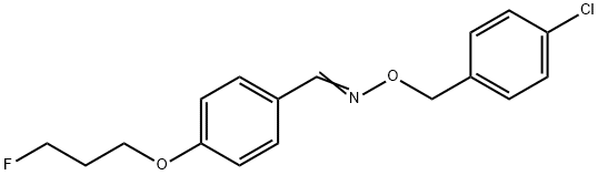 4-(3-FLUOROPROPOXY)BENZENECARBALDEHYDE O-(4-CHLOROBENZYL)OXIME Struktur