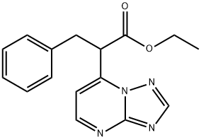 ETHYL 3-PHENYL-2-[1,2,4]TRIAZOLO[1,5-A]PYRIMIDIN-7-YLPROPANOATE Struktur