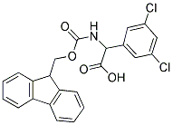 (3,5-DICHLORO-PHENYL)-[(9H-FLUOREN-9-YLMETHOXYCARBONYLAMINO)]-ACETIC ACID Struktur