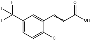 2-CHLORO-5-(TRIFLUOROMETHYL)CINNAMIC ACID Struktur