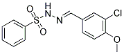 N'-[(3-CHLORO-4-METHOXYPHENYL)METHYLENE]BENZENESULFONOHYDRAZIDE Struktur