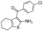 2-AMINO-3-(4-CHLOROBENZOYL)-5,6,7,8-TETRAHYDROBENZOTHIOPHENE Struktur