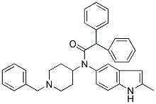 N-(1-BENZYLPIPERIDIN-4-YL)-N-[2-METHYL-1H-INDOL-5-YL]DIPHENYLACETAMIDE Struktur