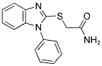 2-[(1-PHENYL-1H-BENZIMIDAZOL-2-YL)THIO]ACETAMIDE Struktur