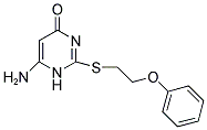 6-AMINO-2-[(2-PHENOXYETHYL)THIO]PYRIMIDIN-4(1H)-ONE Struktur