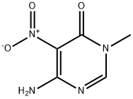 6-AMINO-5-(NITRO)-3-METHYLPYRIMIDIN-4(3H)-ONE Struktur