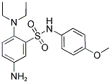 5-AMINO-2-DIETHYLAMINO-N-(4-METHOXY-PHENYL)-BENZENESULFONAMIDE Struktur