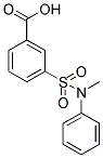 3-(METHYL-PHENYL-SULFAMOYL)-BENZOIC ACID Struktur