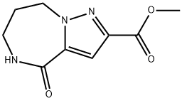 METHYL 4-OXO-5,6,7,8-TETRAHYDRO-4H-PYRAZOLO[1,5-A][1,4]DIAZEPINE-2-CARBOXYLATE Struktur