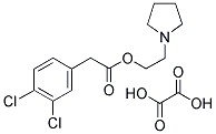 1-PYRROLIDINYLETHYL 3,4-DICHLOROPHENYLACETATE N-(2-(3,4-DICHLOROPHENYL)ACETOXY)ETHYLPYRROLIDINE OXALATE SALT Struktur