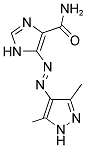 5-[(E)-(3,5-DIMETHYL-1H-PYRAZOL-4-YL)DIAZENYL]-1H-IMIDAZOLE-4-CARBOXAMIDE Struktur