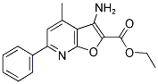 ETHYL 3-AMINO-4-METHYL-6-PHENYLFURO[2,3-B]PYRIDINE-2-CARBOXYLATE Struktur