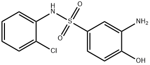 3-AMINO-N-(2-CHLORO-PHENYL)-4-HYDROXY-BENZENESULFONAMIDE Struktur