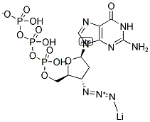 3'-AZIDO-2',3'-DIDEOXYGUANOSINE-5'-TRIPHOSPHATE LITHIUM SALT Struktur