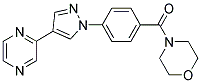 4-[4-(4-(PYRAZIN-2-YL)-1H-PYRAZOL-1-YL)BENZOYL]MORPHOLINE Struktur