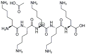 H-LYS-LYS-LYS-LYS-LYS-OH ACETATE SALT Struktur