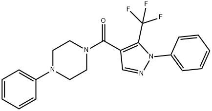 (4-PHENYLPIPERAZINO)[1-PHENYL-5-(TRIFLUOROMETHYL)-1H-PYRAZOL-4-YL]METHANONE Struktur