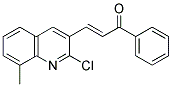 1-PHENYL-3-(2-CHLORO-8-METHYL-3-QUINOLINYL)-2-PROPEN-1-ONE Struktur