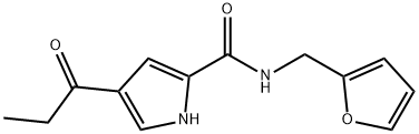 4-PROPIONYL-1H-PYRROLE-2-CARBOXYLIC ACID (FURAN-2-YLMETHYL)-AMIDE Struktur