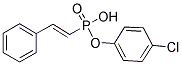 4-CHLOROPHENYL HYDROGEN-2-PHENYLETHENYLPHOSPHONATE Struktur