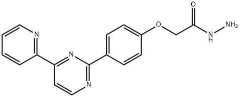 2-(4-[4-(2-PYRIDINYL)-2-PYRIMIDINYL]PHENOXY)ACETOHYDRAZIDE Struktur