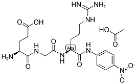 H-GLU-GLY-ARG-PNA ACETATE SALT Struktur