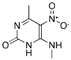 5-(NITRO)-4-METHYL-6-(METHYLAMINO)PYRIMIDIN-2(1H)-ONE Struktur