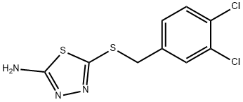 2-AMINO-5-(3,4-DICHLOROBENZYLTHIO)-1,3,4-THIADIAZOLE Struktur