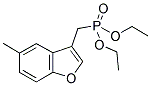 DIETHYL [(5-METHYL-BENZOFURAN-3-YL)METHYL] PHOSPHONATE Struktur