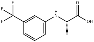 2-[3-(TRIFLUOROMETHYL)ANILINO]PROPANOIC ACID Struktur