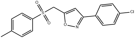 3-(4-CHLOROPHENYL)-5-([(4-METHYLPHENYL)SULFONYL]METHYL)ISOXAZOLE Struktur