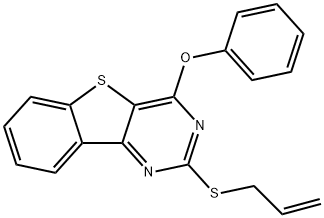 2-(ALLYLSULFANYL)-4-PHENOXY[1]BENZOTHIENO[3,2-D]PYRIMIDINE Struktur